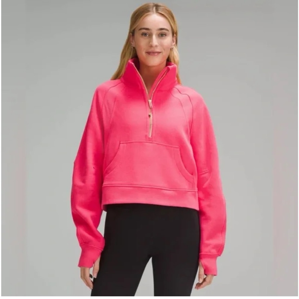 Lululemon half zip funnel neck scuba